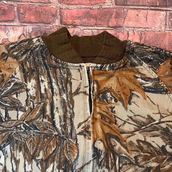 Vintage Duxbak Jacket Mens Large Camo Bomber Hunting Realtree Made USA Zip 90s - Picture 4 of 8